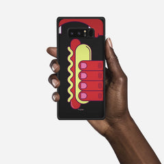 HOT DOG Samsung Galaxy Note 8 case - thin fit matte black (D91)