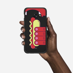 HOT DOG Samsung Galaxy A3 (2017) case - thin fit matte black (D91)