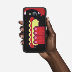HOT DOG Samsung Galaxy J3 (2016) case - thin fit matte black (D91)