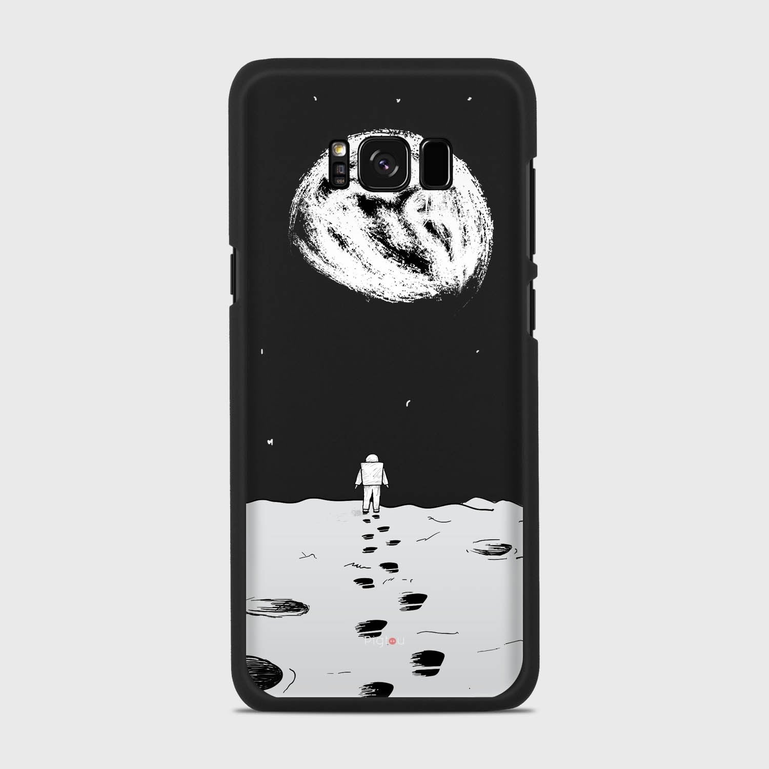 MOON WALK Samsung Galaxy S8 case - thin fit matte black (D92)