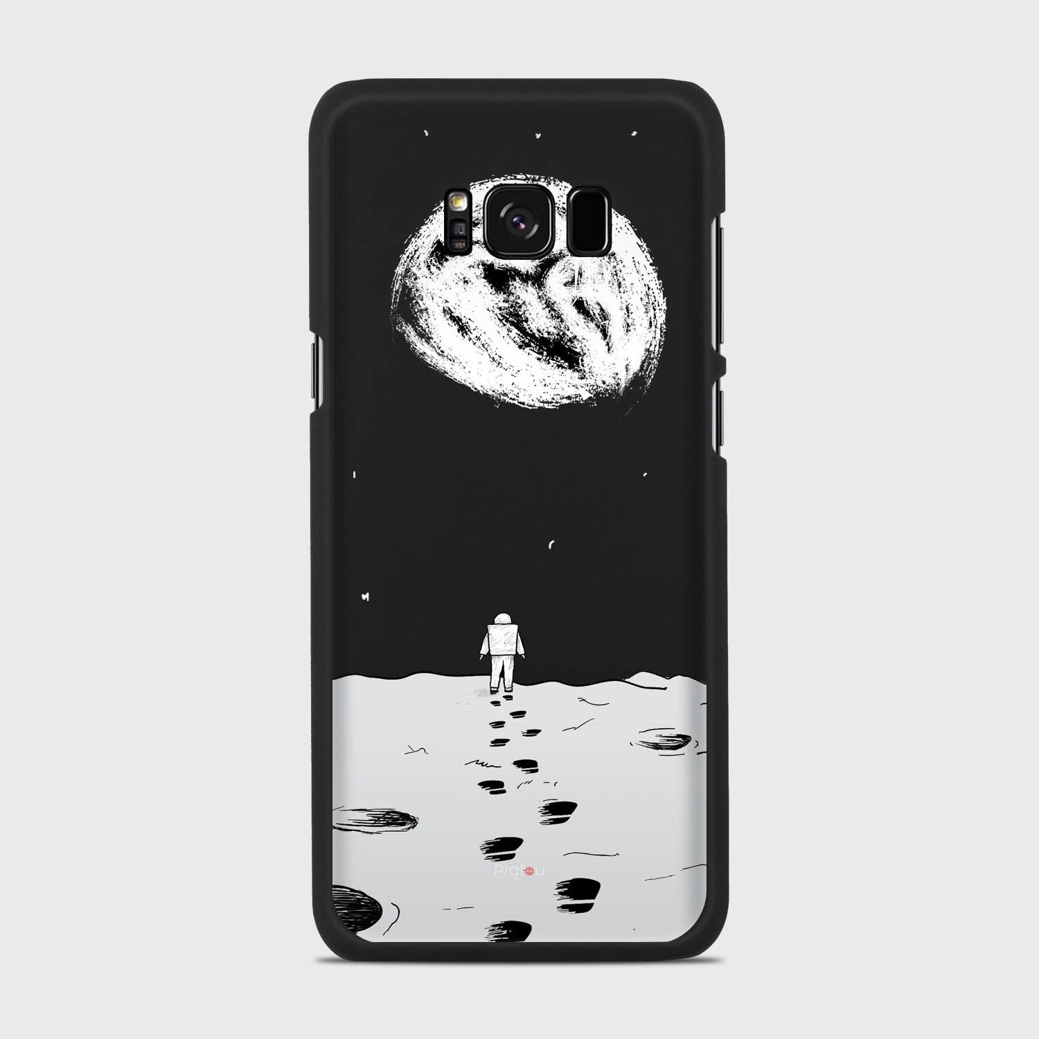 MOON WALK Samsung Galaxy S8 Plus case - thin fit matte black (D92)