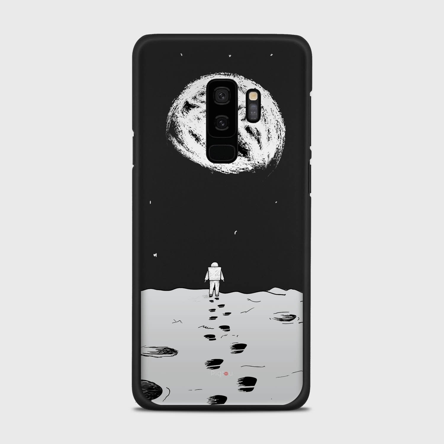MOON WALK Samsung Galaxy S9 Plus case - thin fit matte black (D92)