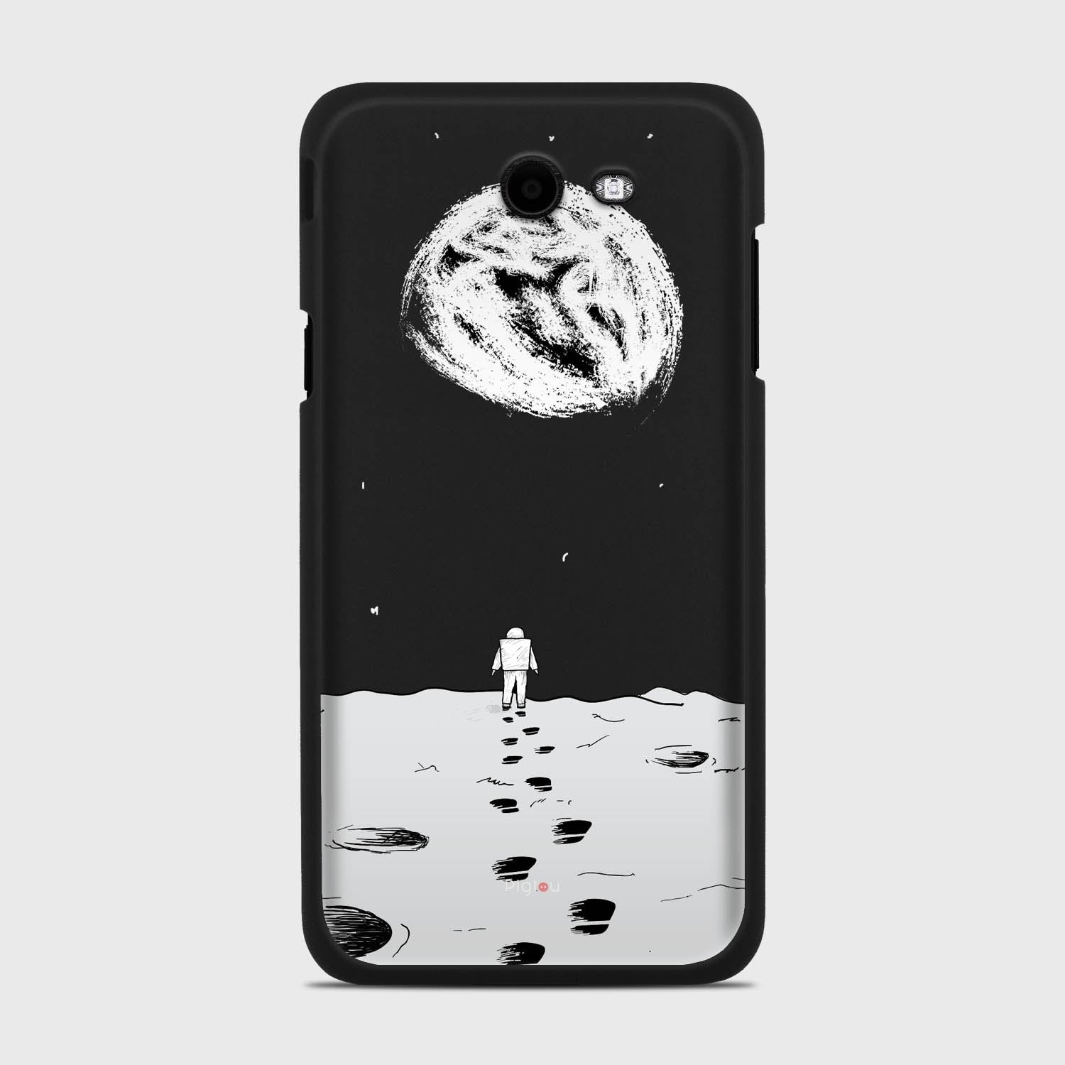MOON WALK Samsung Galaxy J7 (2017) Verizon case - thin fit matte black (D92)