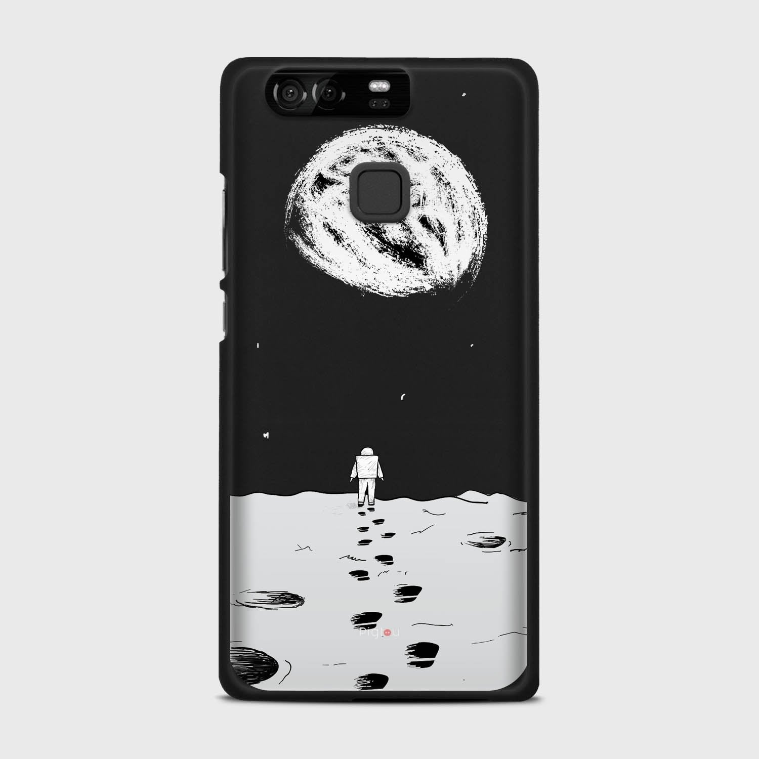 MOON WALK Huawei P9 case - thin fit matte black (D92)
