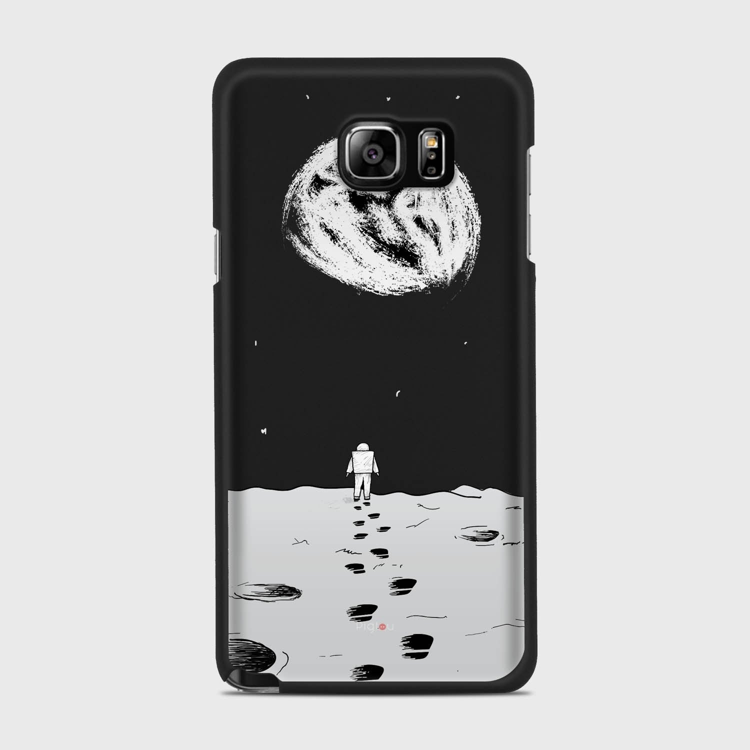 MOON WALK Samsung Galaxy Note 5 case - thin fit matte black (D92)