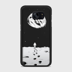 MOON WALK Samsung Galaxy S7 case - thin fit matte black (D92)