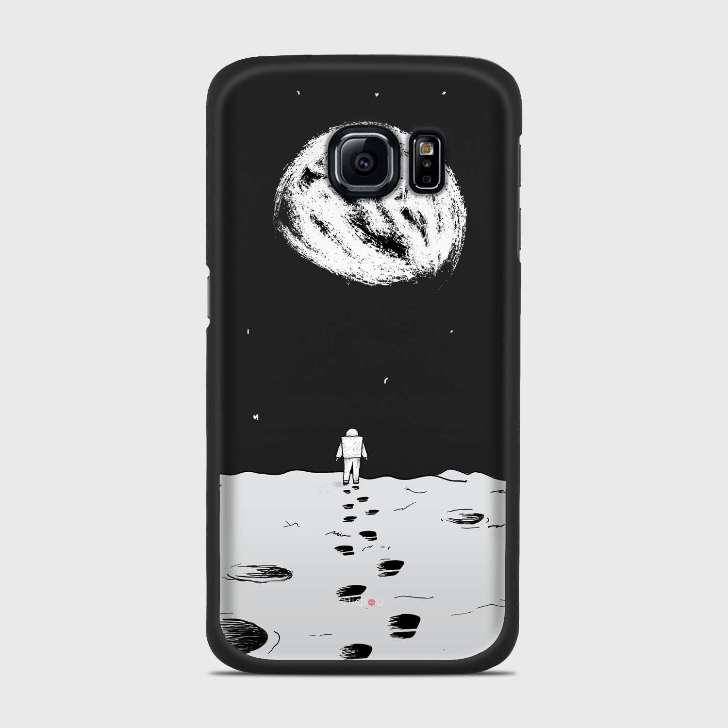 MOON WALK Samsung Galaxy S6 Edge case - thin fit matte black (D92)