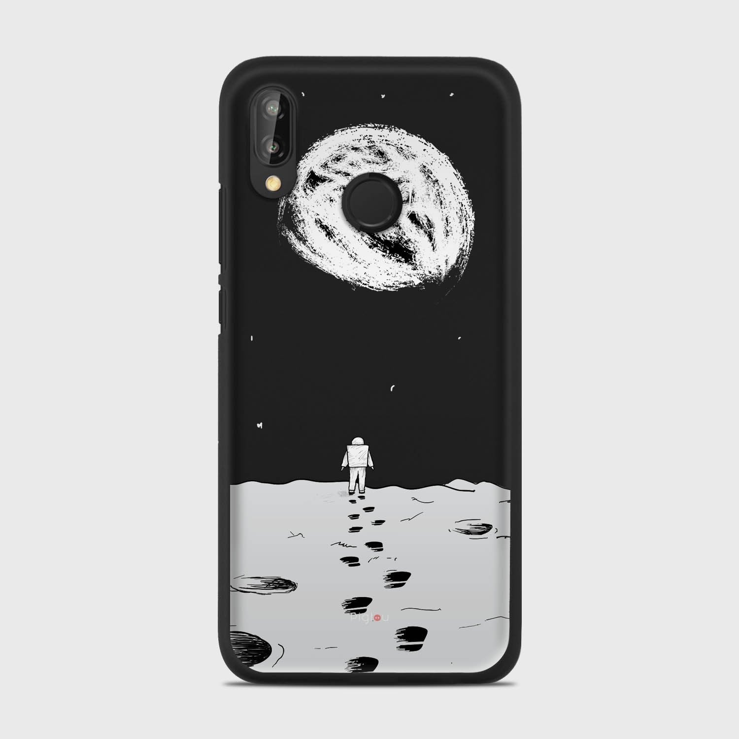 MOON WALK Huawei P20 Lite case - thin fit matte black (D92)