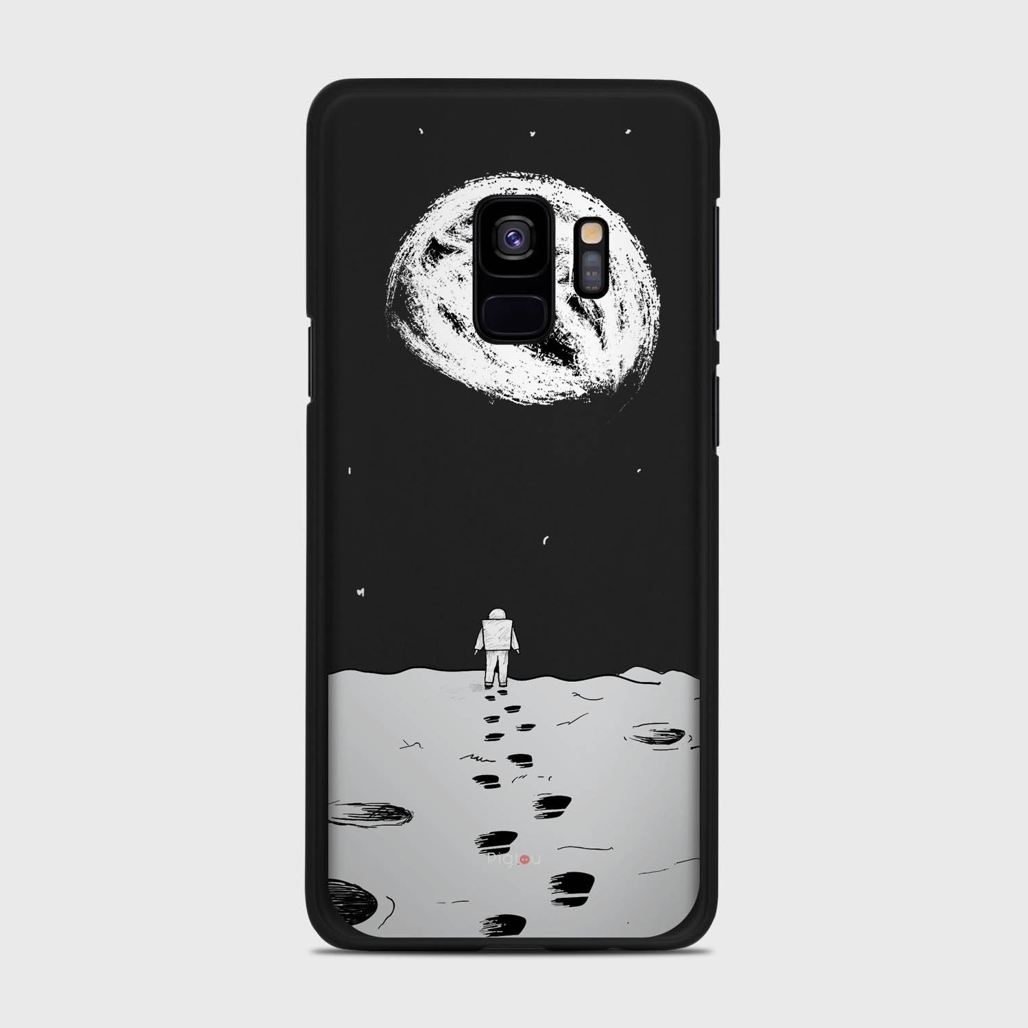 MOON WALK Samsung Galaxy S9 case - thin fit matte black (D92)
