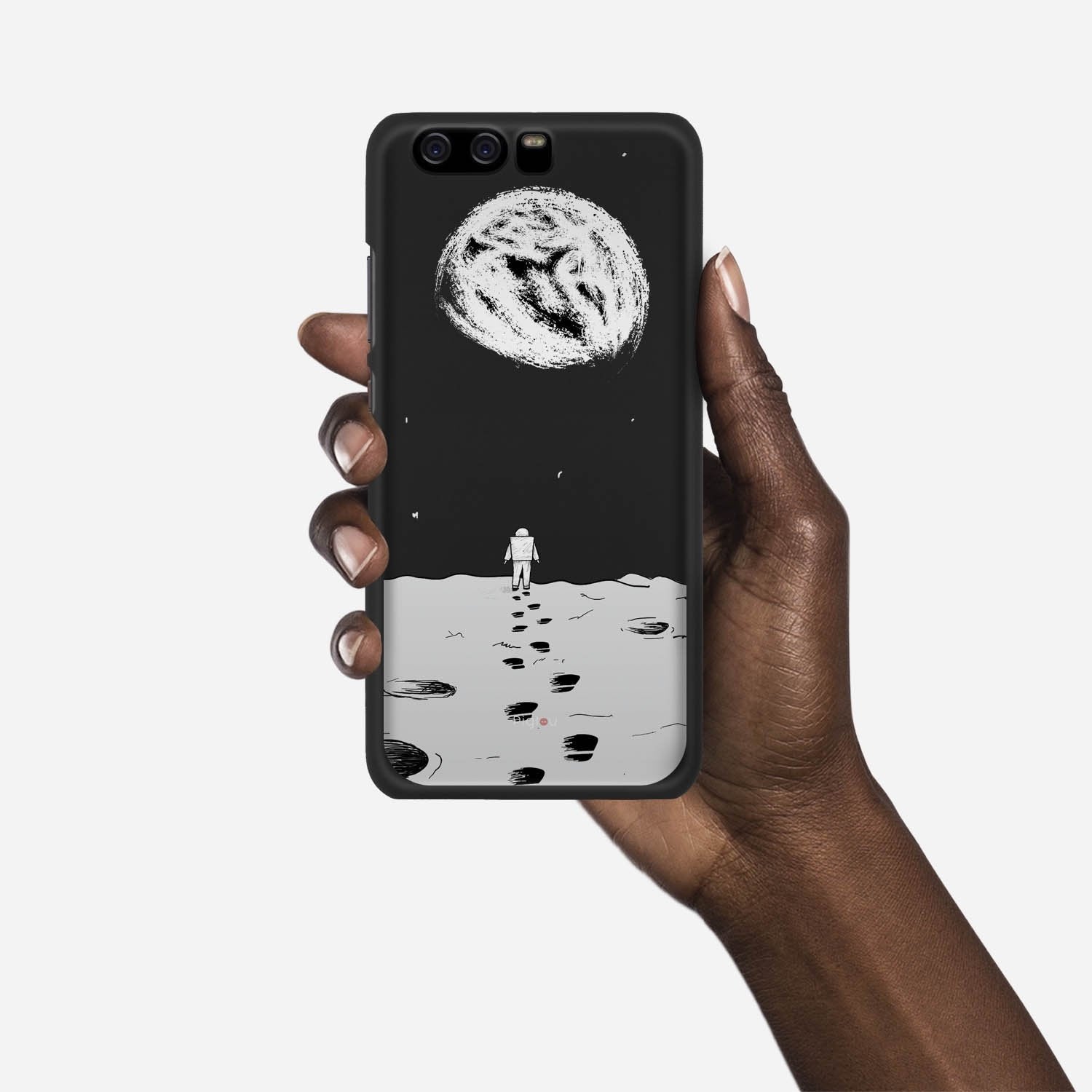 MOON WALK Huawei P10 case - thin fit matte black (D92)