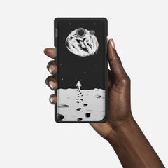 MOON WALK Samsung Galaxy J5 (2017) Verizon case - thin fit matte black (D92)