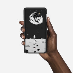 MOON WALK Samsung Galaxy Note 5 case - thin fit matte black (D92)