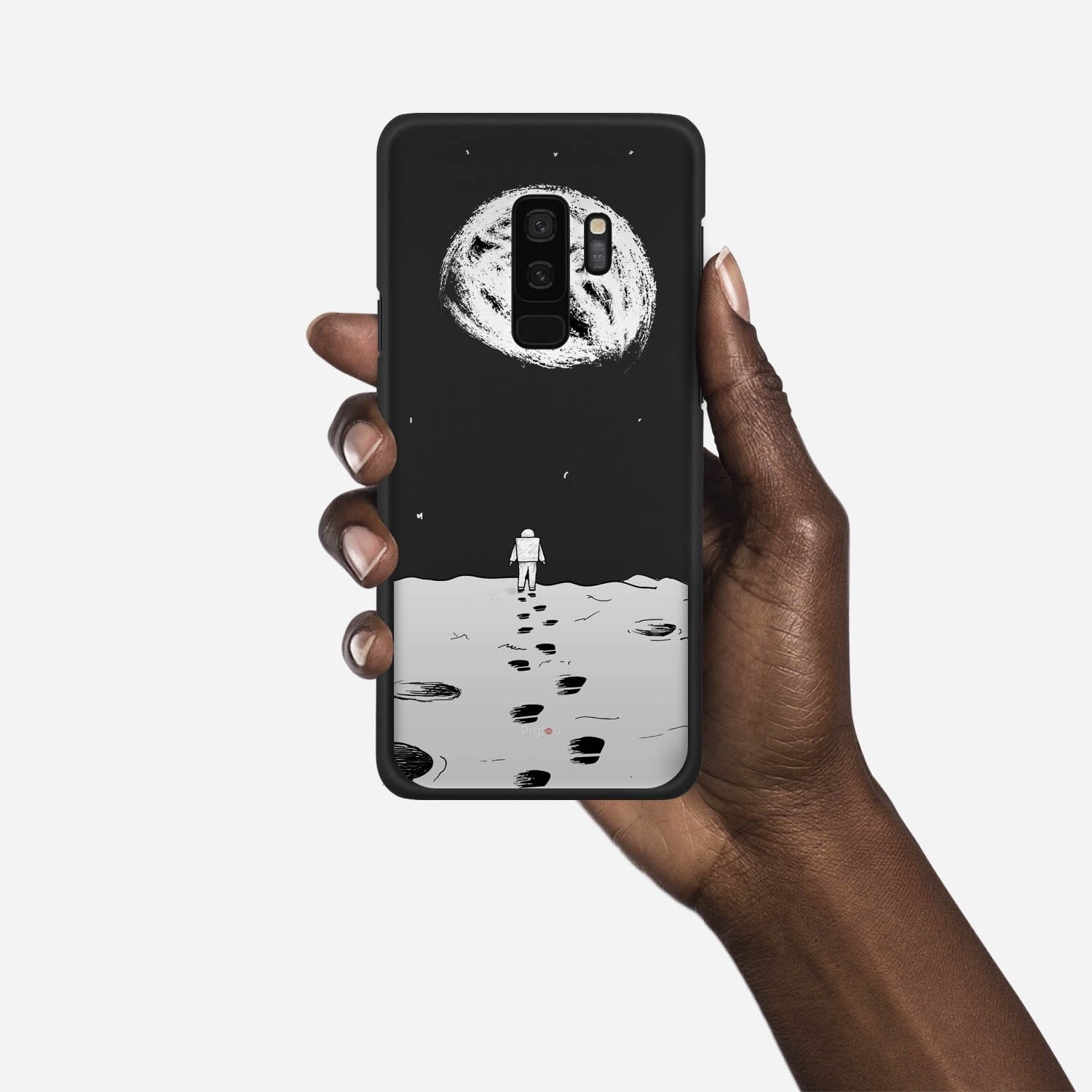 MOON WALK Samsung Galaxy S9 Plus case - thin fit matte black (D92)