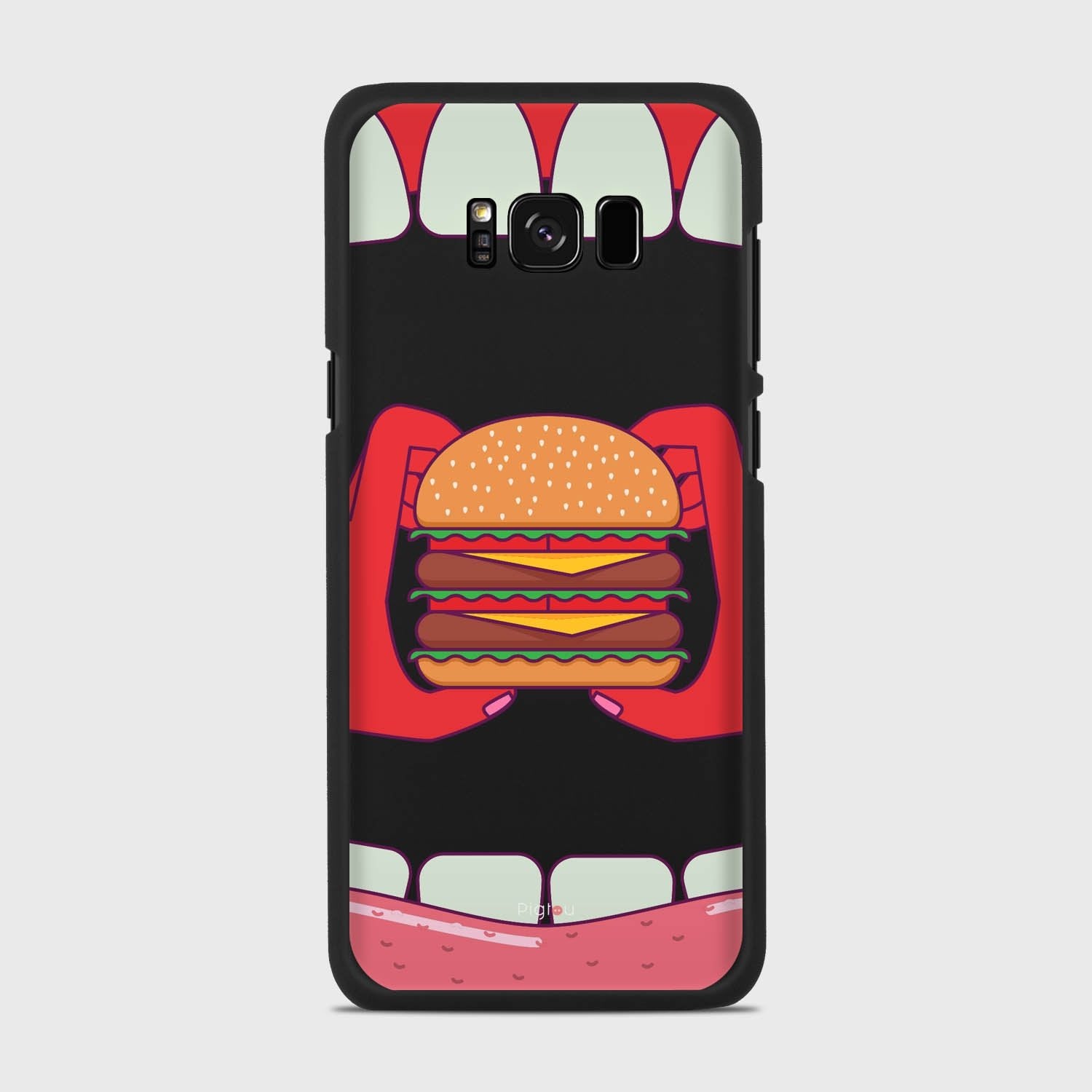 BURGER Samsung Galaxy S8 case - thin fit matte black (D93)