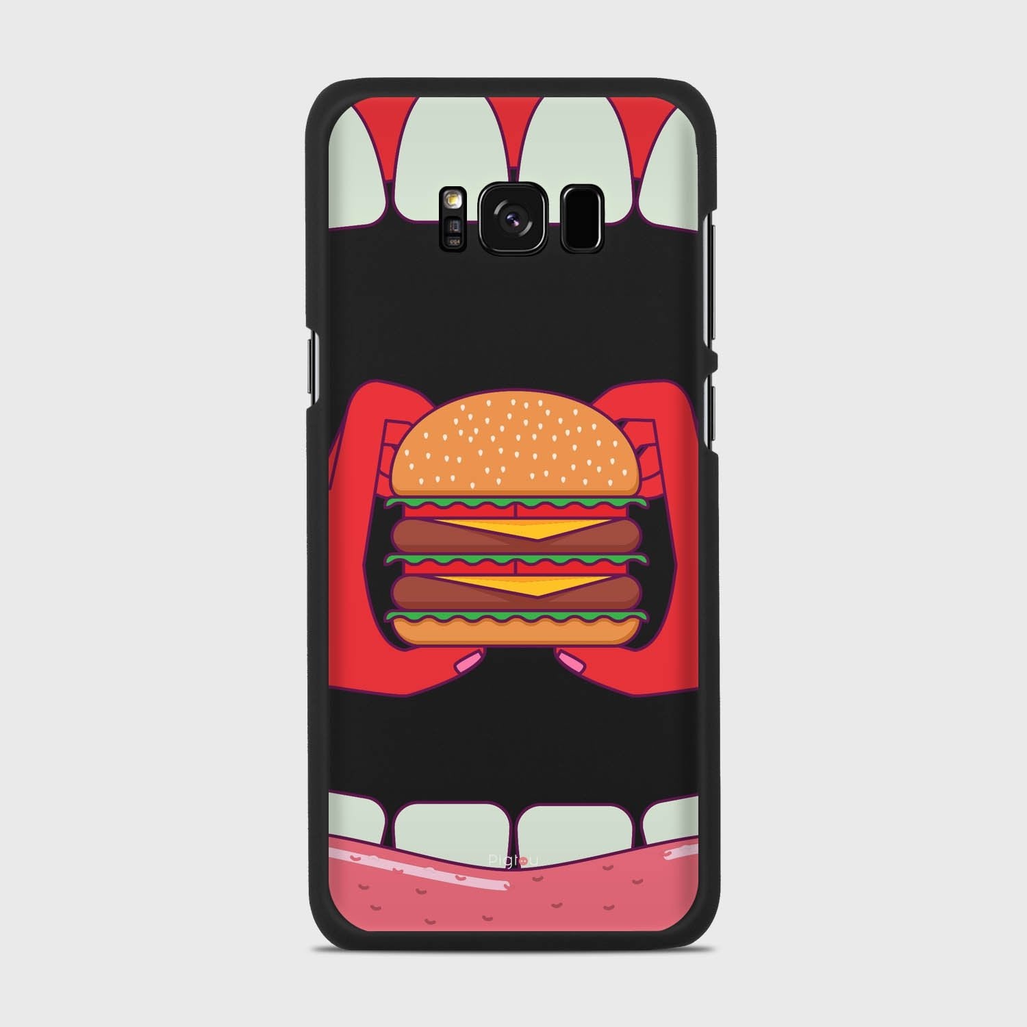 BURGER Samsung Galaxy S8 Plus case - thin fit matte black (D93)