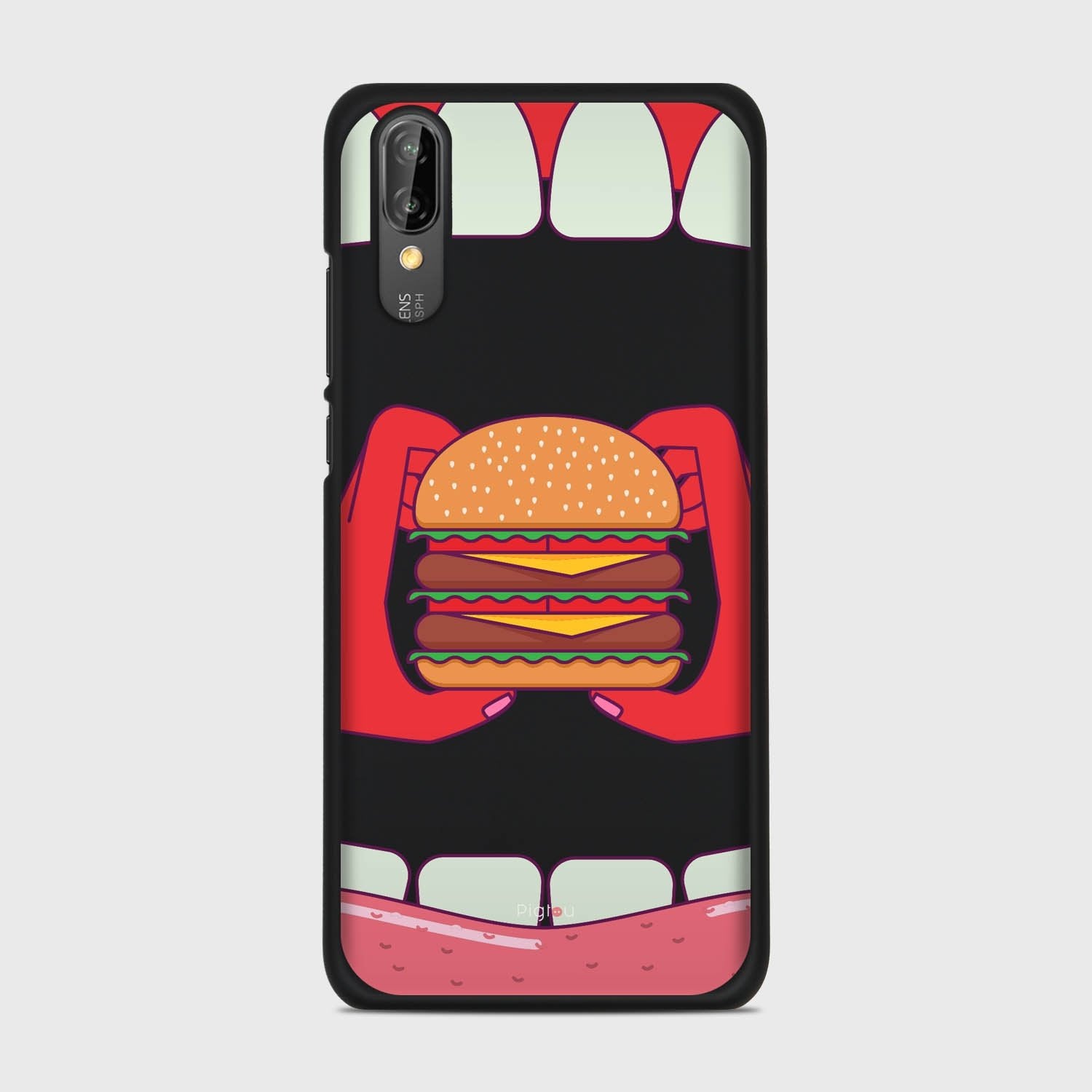 BURGER Huawei P20 case - thin fit matte black (D93)