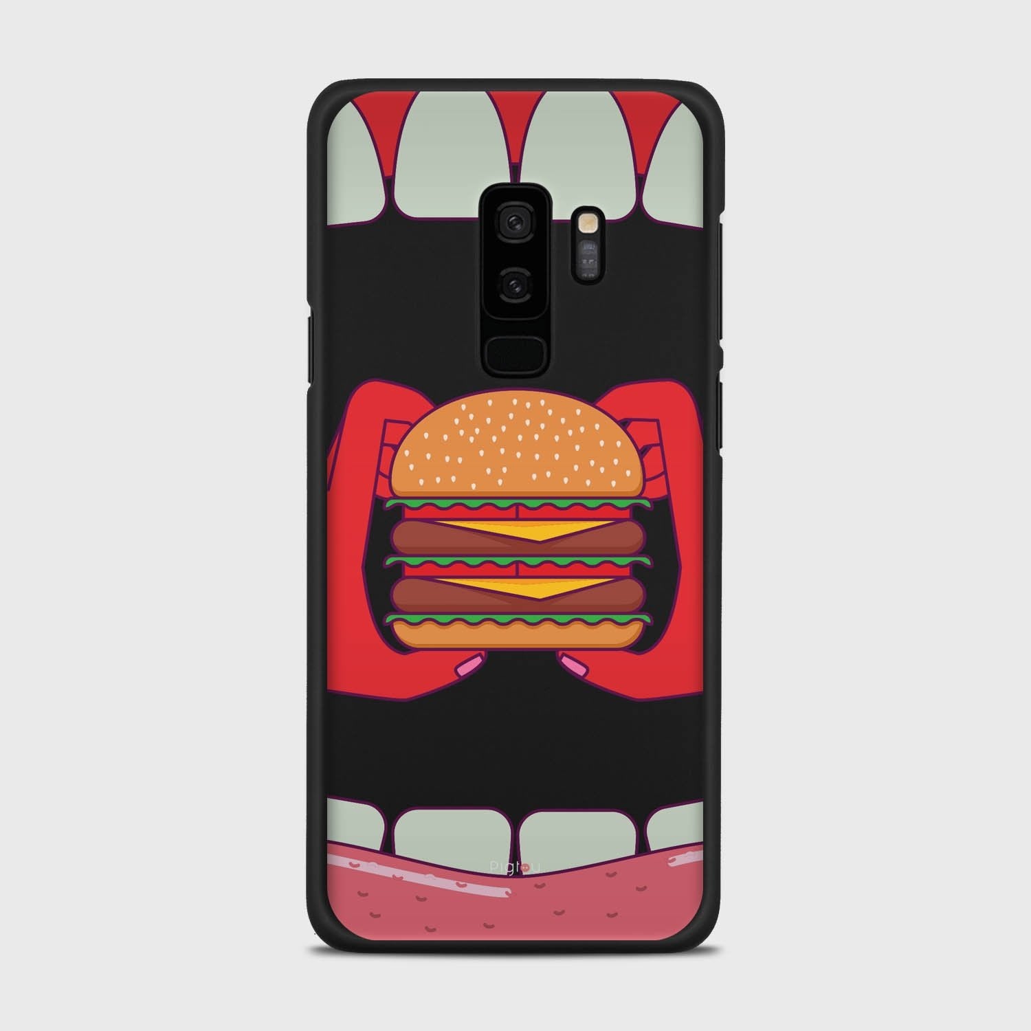 BURGER Samsung Galaxy S9 Plus case - thin fit matte black (D93)
