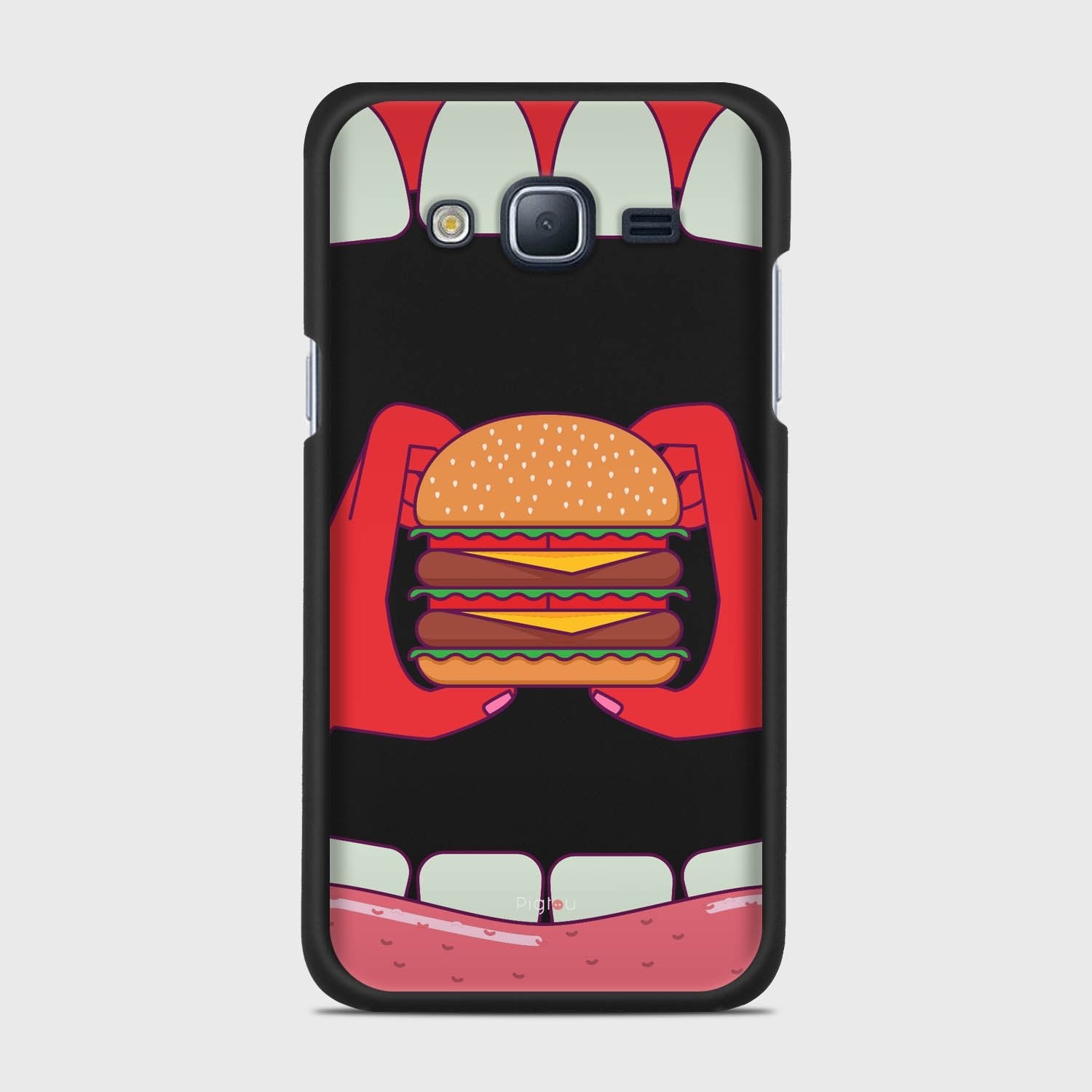 BURGER Samsung Galaxy J3 (2016) case - thin fit matte black (D93)
