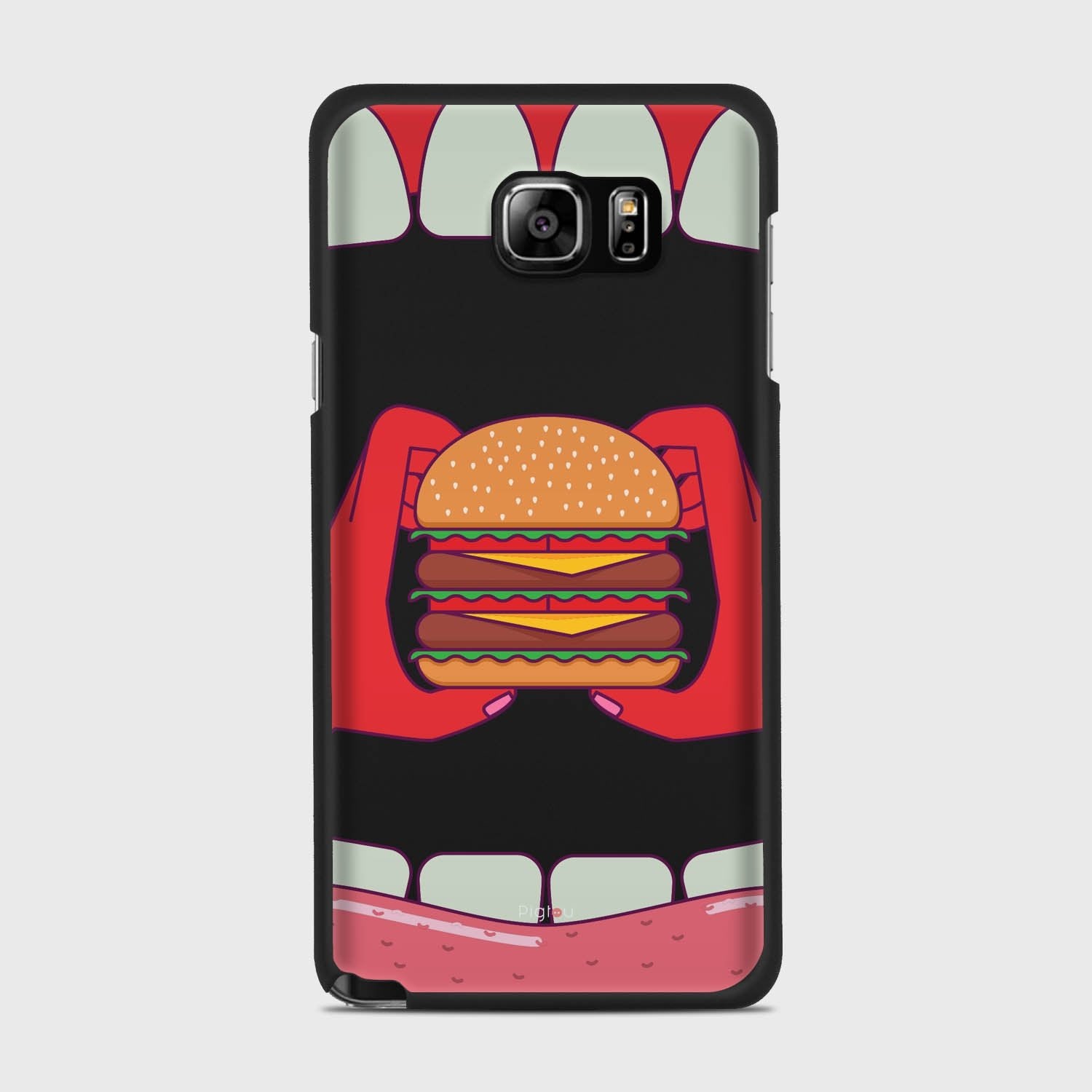 BURGER Samsung Galaxy Note 5 case - thin fit matte black (D93)