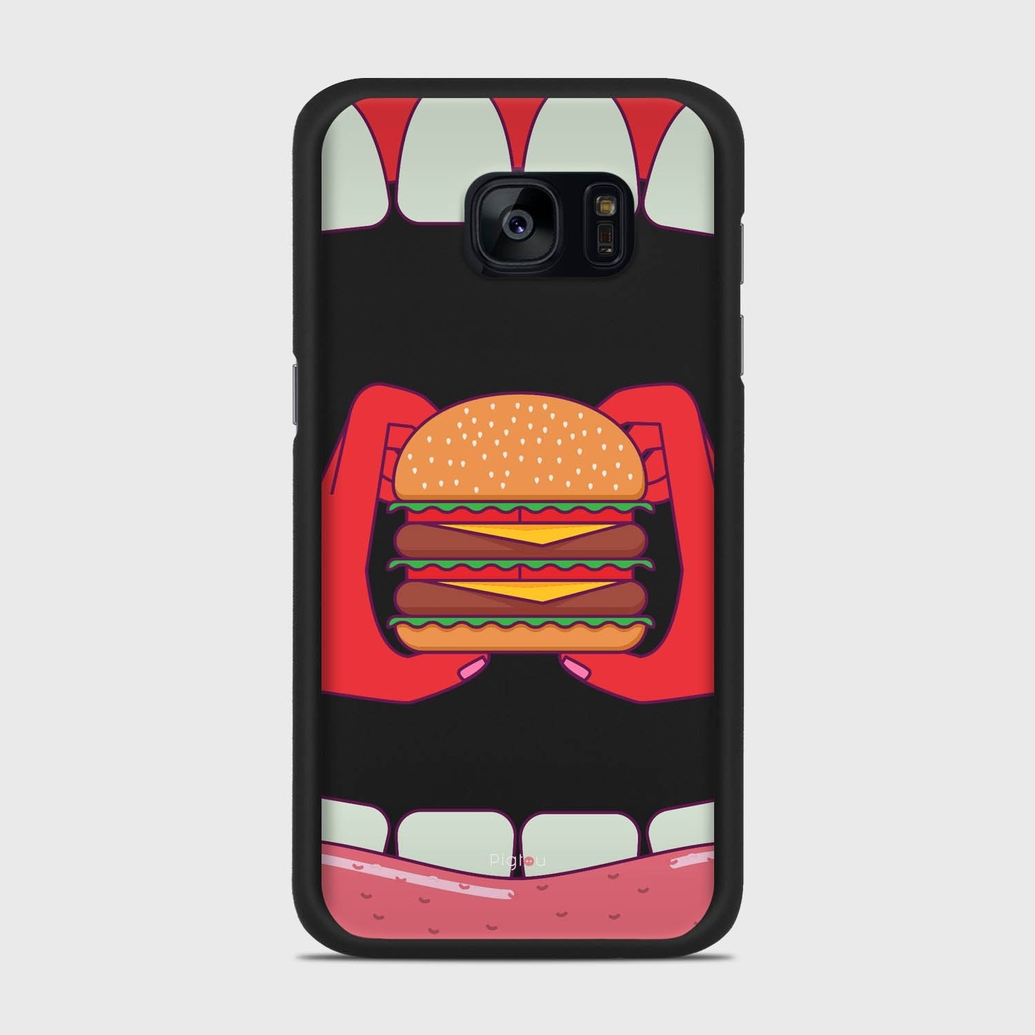 BURGER Samsung Galaxy S7 case - thin fit matte black (D93)