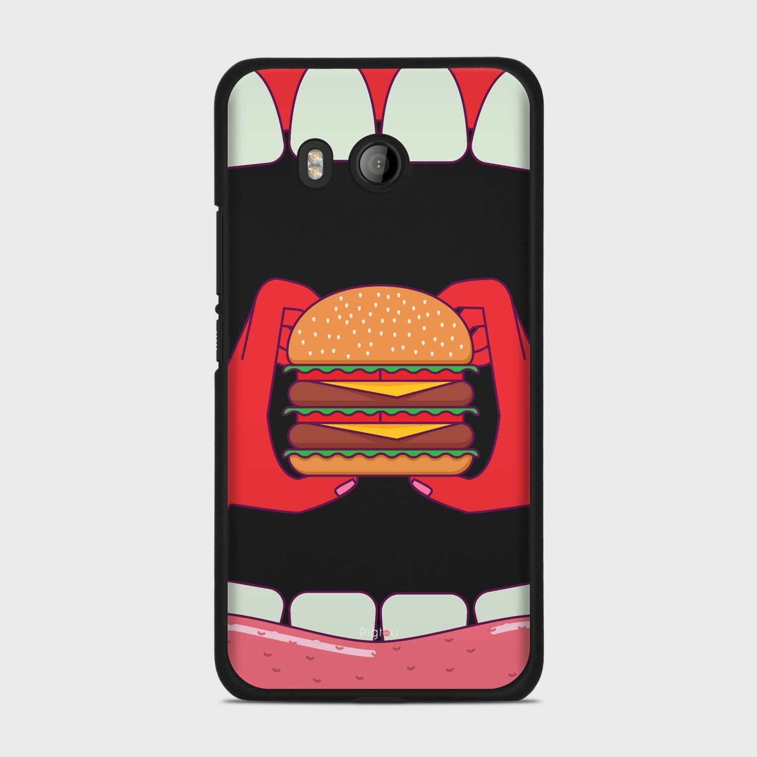 BURGER HTC U11 case - thin fit matte black (D93)