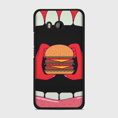 BURGER HTC U11 case - thin fit matte black (D93)