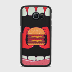 BURGER Samsung Galaxy S6 Edge case - thin fit matte black (D93)