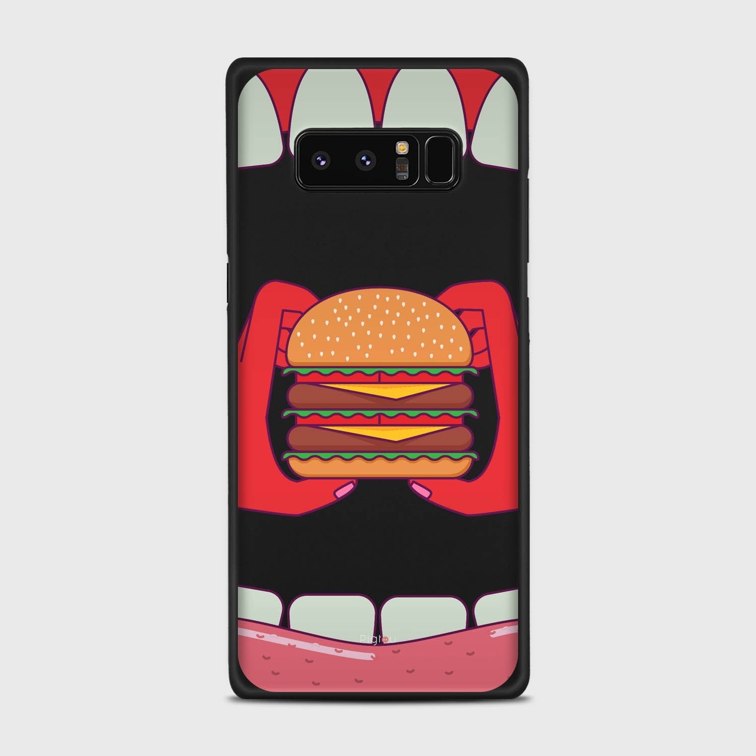BURGER Samsung Galaxy Note 8 case - thin fit matte black (D93)