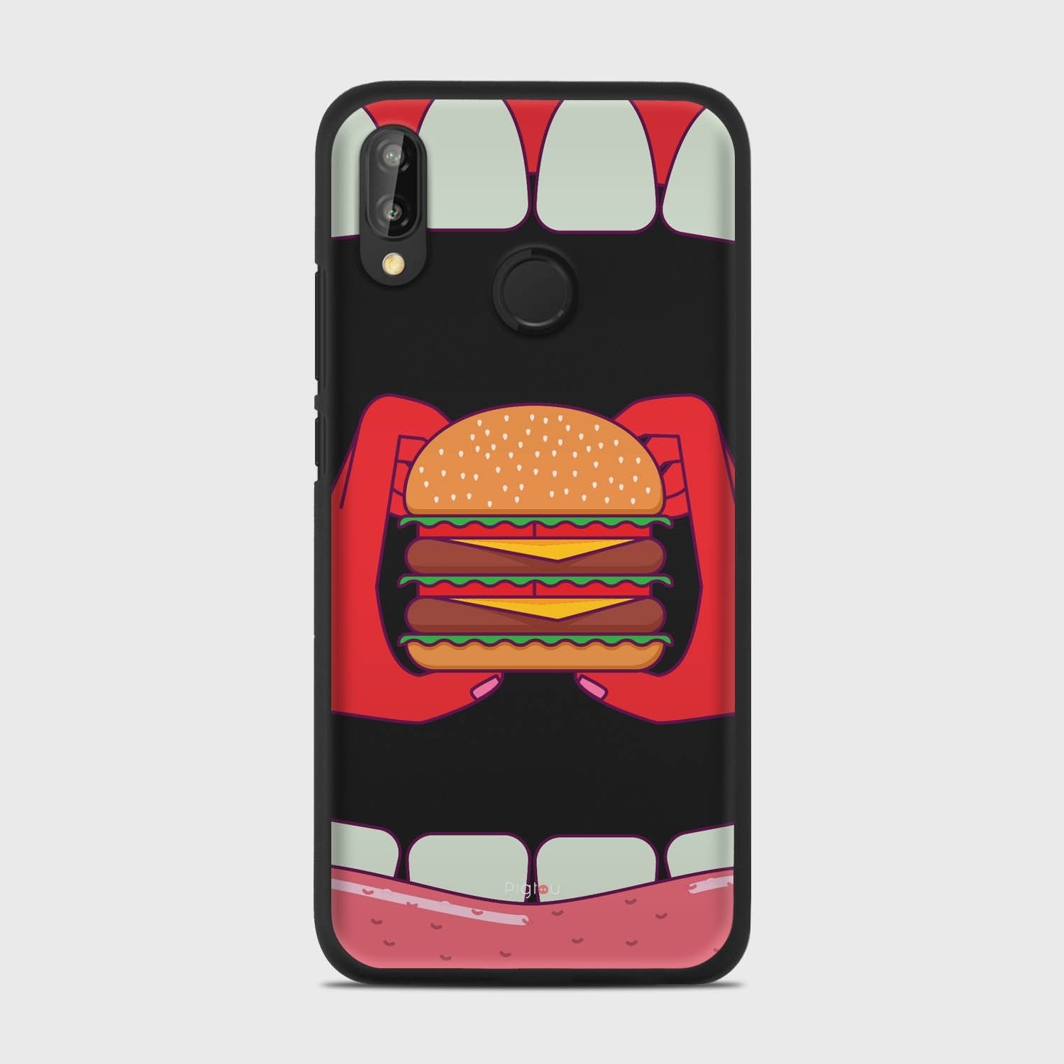 BURGER Huawei P20 Lite case - thin fit matte black (D93)
