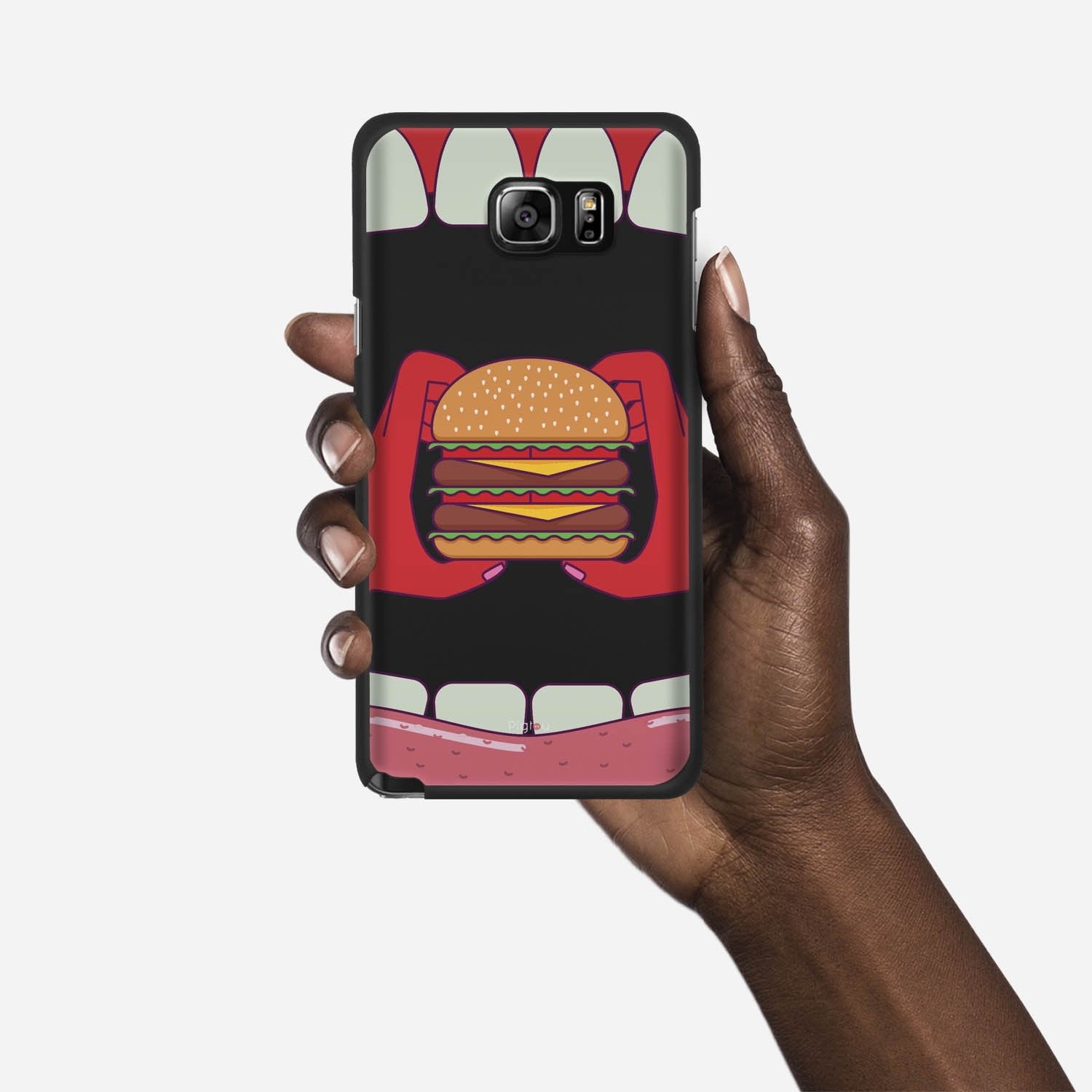 BURGER Samsung Galaxy Note 5 case - thin fit matte black (D93)