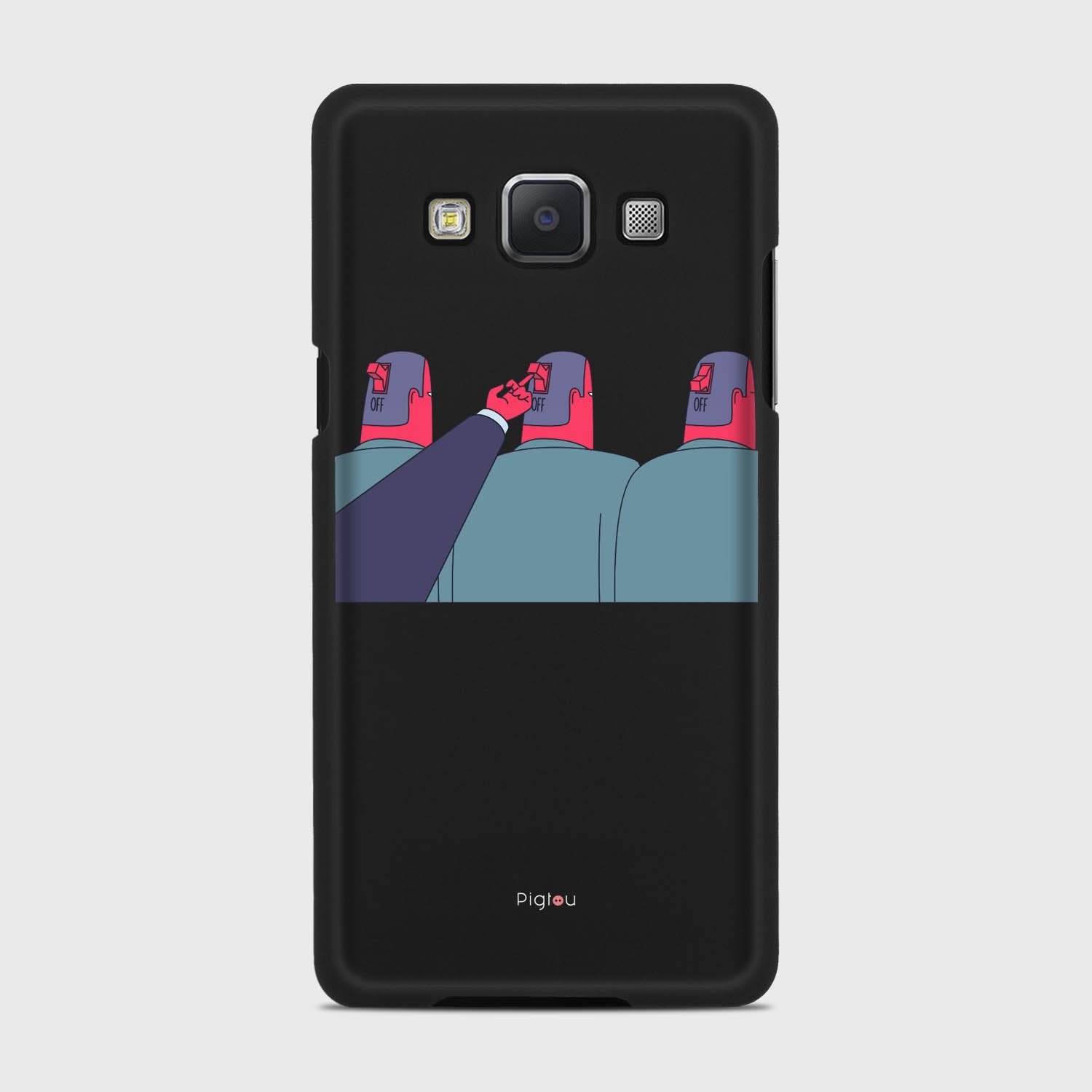 TURN ME OFF Samsung Galaxy A5 (2015) case - thin fit matte black (D94)