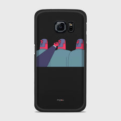 TURN ME OFF Samsung Galaxy S6 Edge case - thin fit matte black (D94)