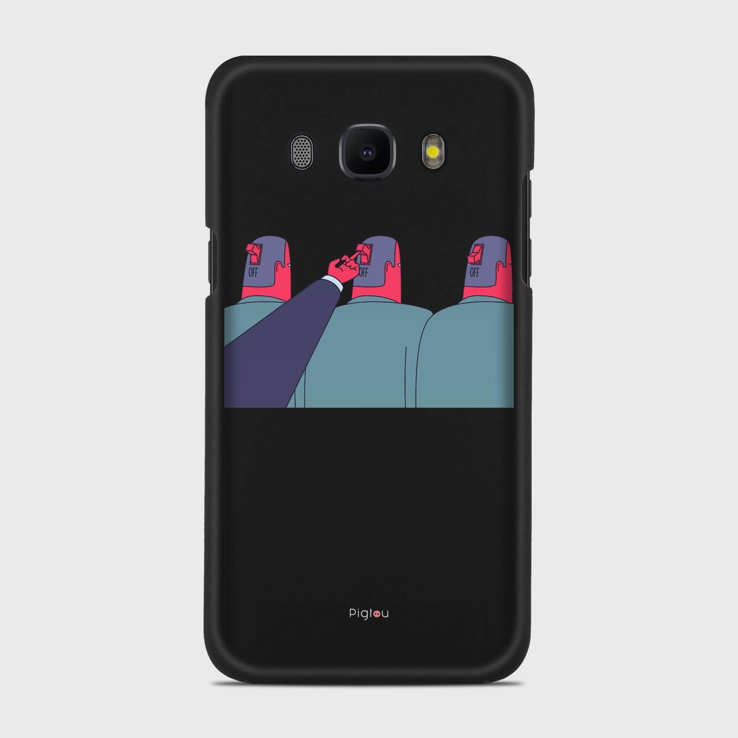 TURN ME OFF Samsung Galaxy J5 (2016) case - thin fit matte black (D94)