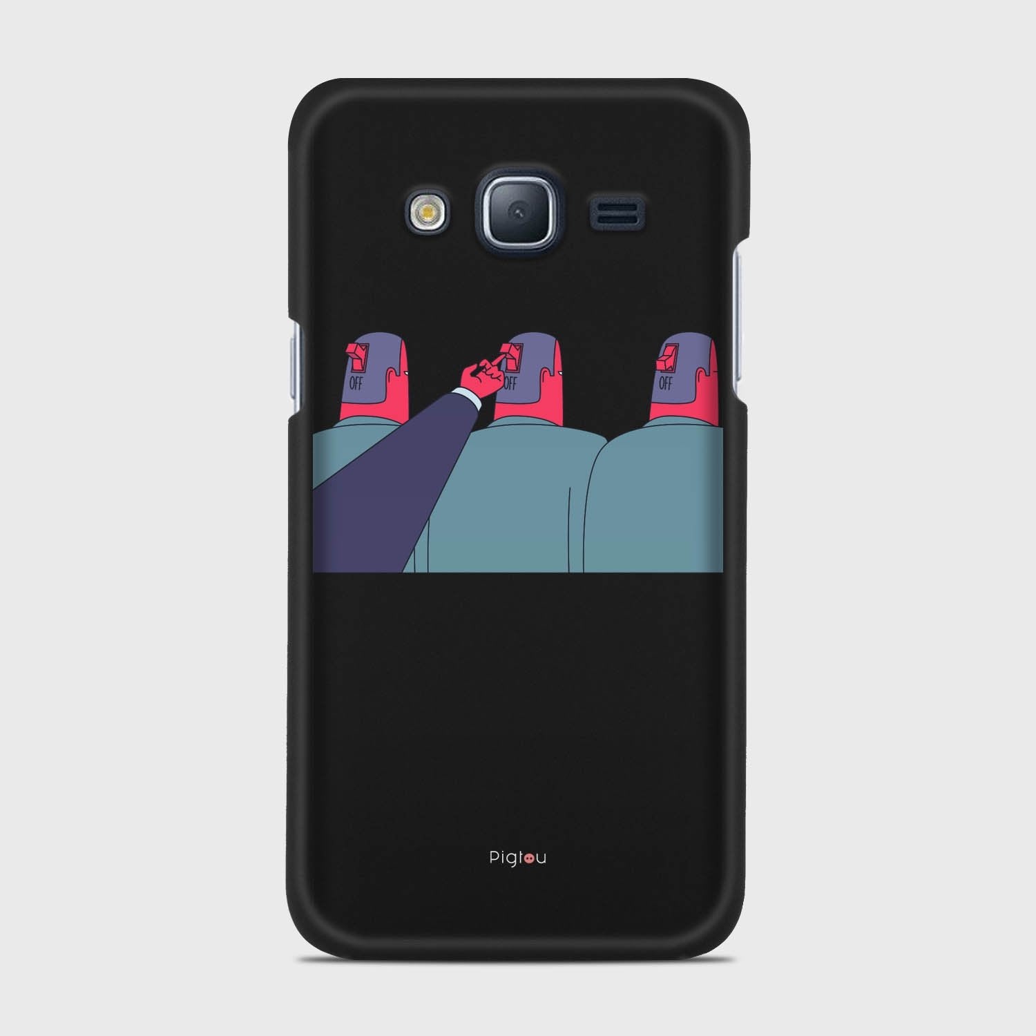 TURN ME OFF Samsung Galaxy J3 (2016) case - thin fit matte black (D94)