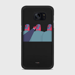 TURN ME OFF Samsung Galaxy S7 Edge case - thin fit matte black (D94)
