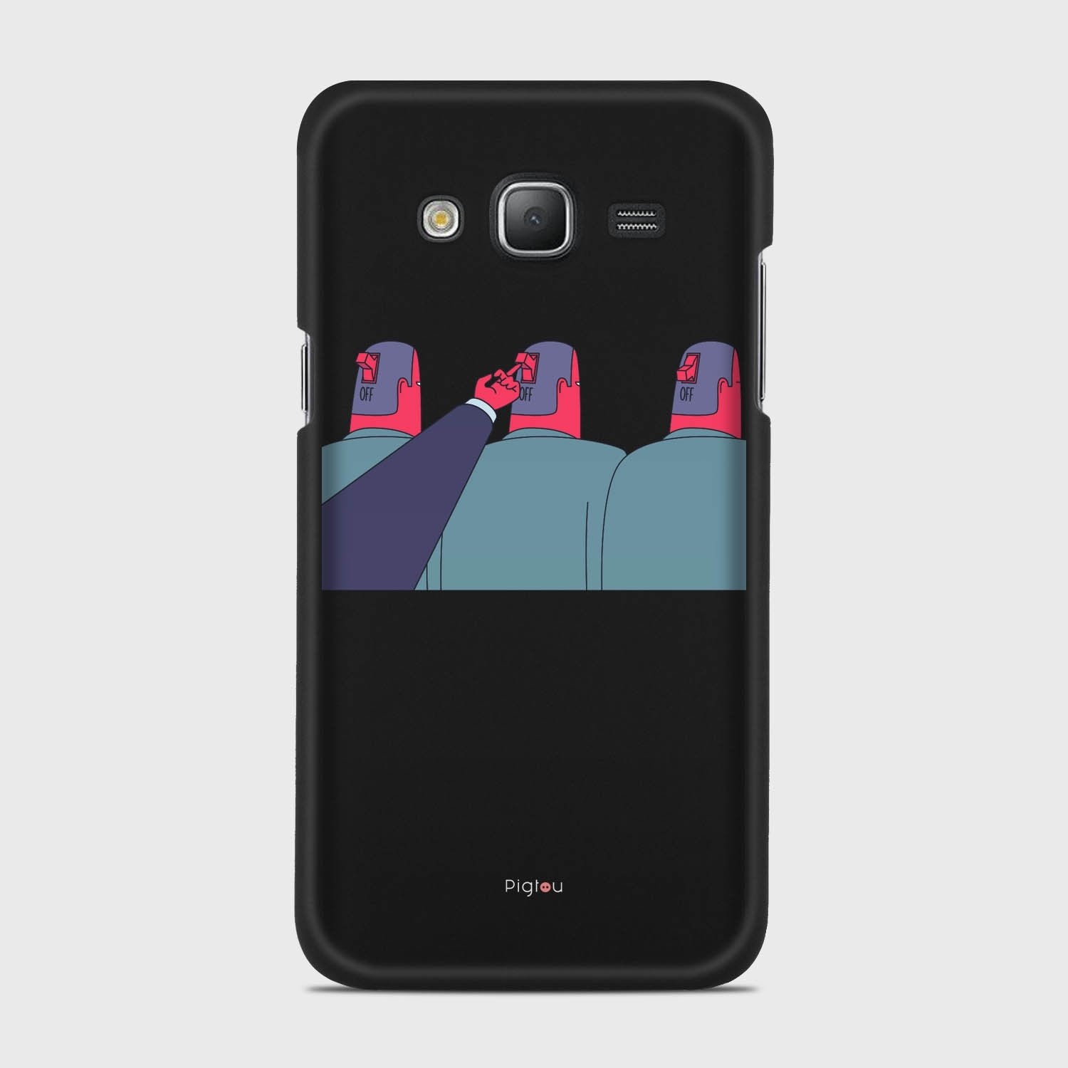 TURN ME OFF Samsung Galaxy J5 (2015) case - thin fit matte black (D94)