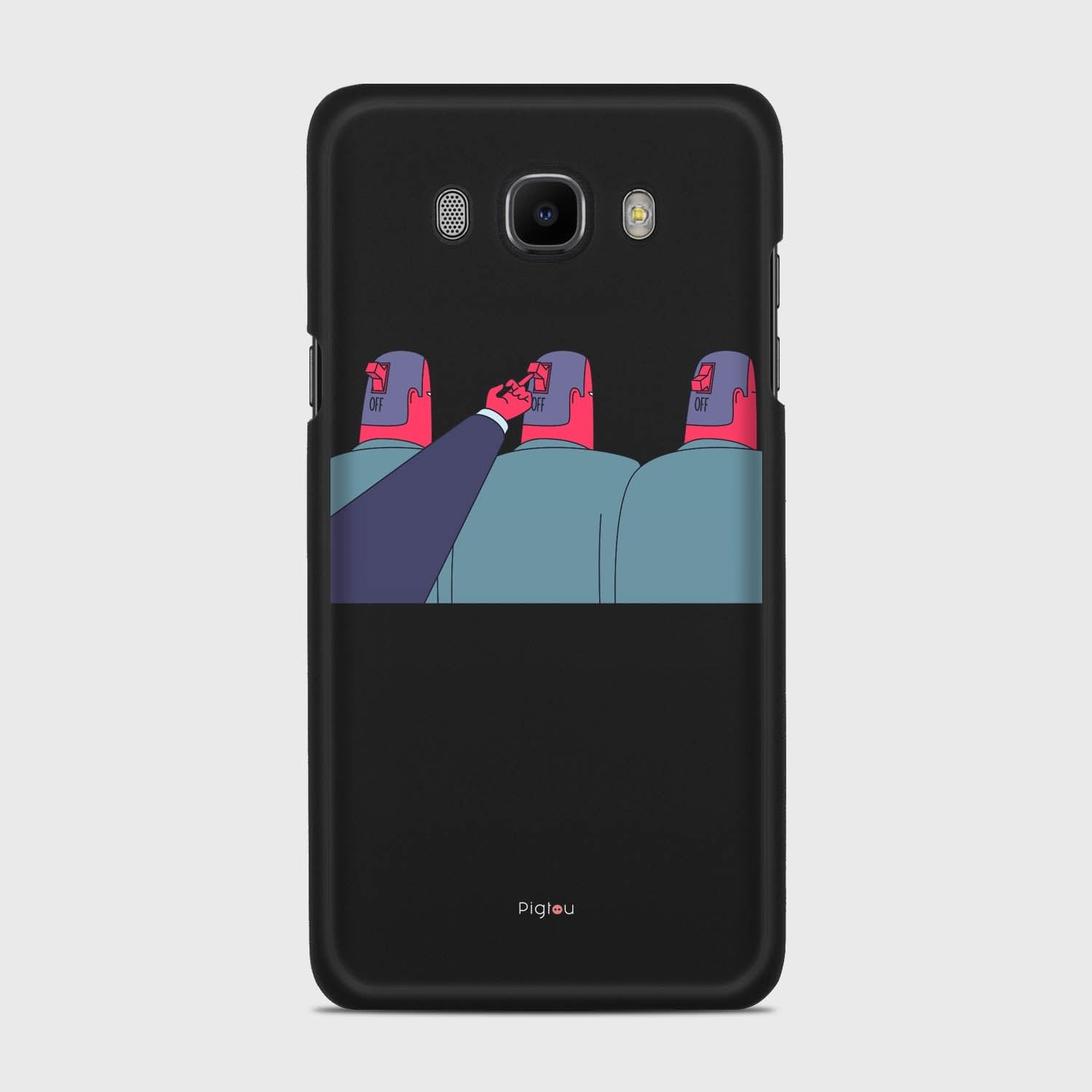 TURN ME OFF Samsung Galaxy J7 (2016) case - thin fit matte black (D94)