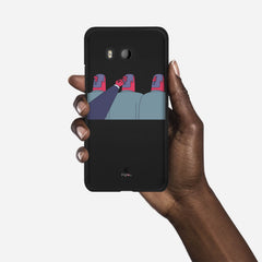 TURN ME OFF HTC U11 case - thin fit matte black (D94)