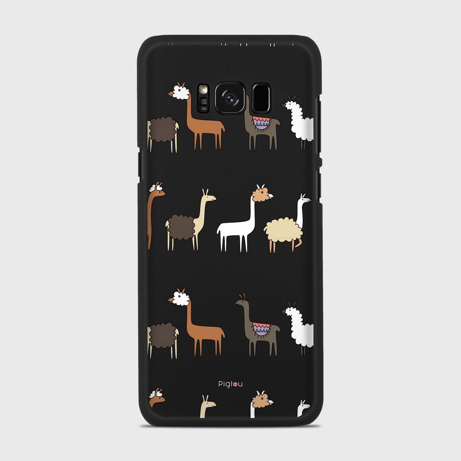 LLAMA FARM Samsung Galaxy S8 case - thin fit matte black (D95)