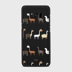 LLAMA FARM Samsung Galaxy S8 case - thin fit matte black (D95)