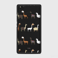 LLAMA FARM Huawei P9 Lite case - thin fit matte black (D95)