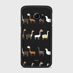 LLAMA FARM Samsung Galaxy S6 Edge case - thin fit matte black (D95)