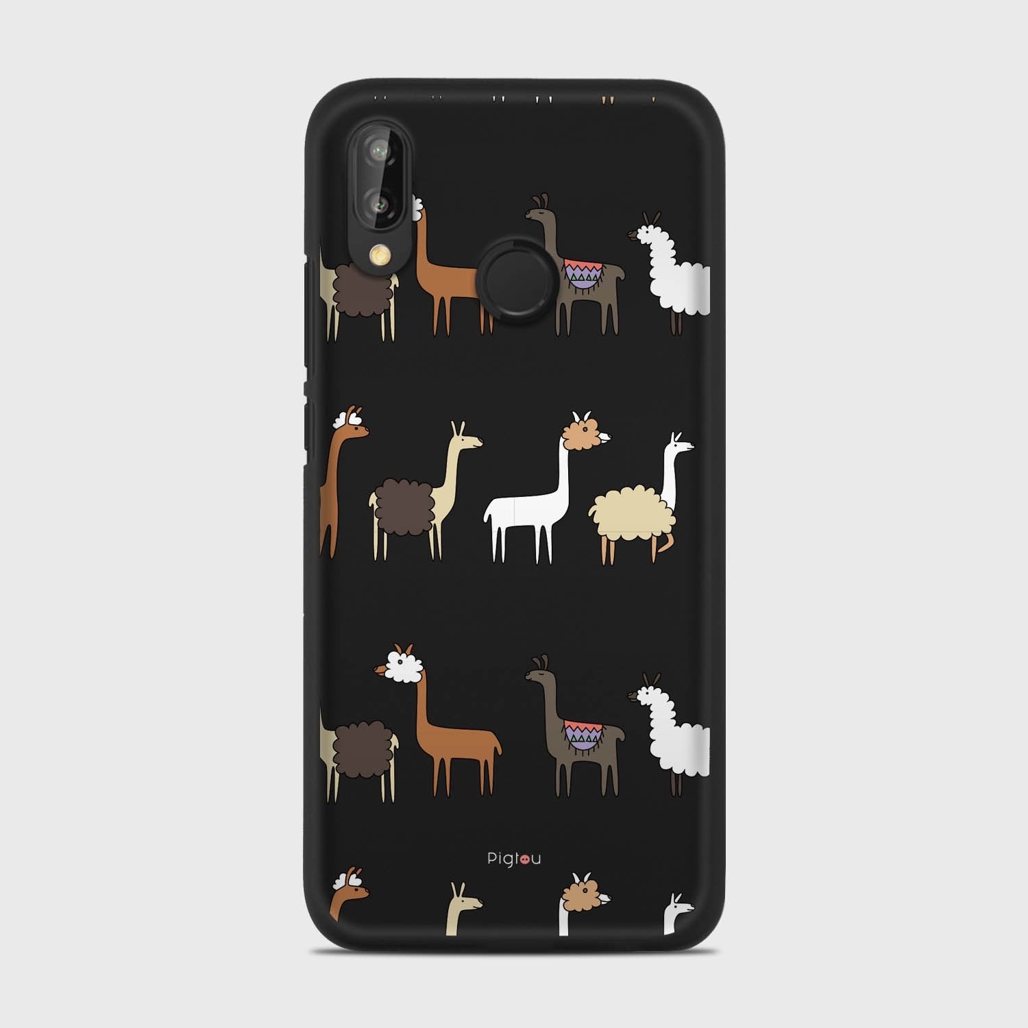 LLAMA FARM Huawei P20 Lite case - thin fit matte black (D95)
