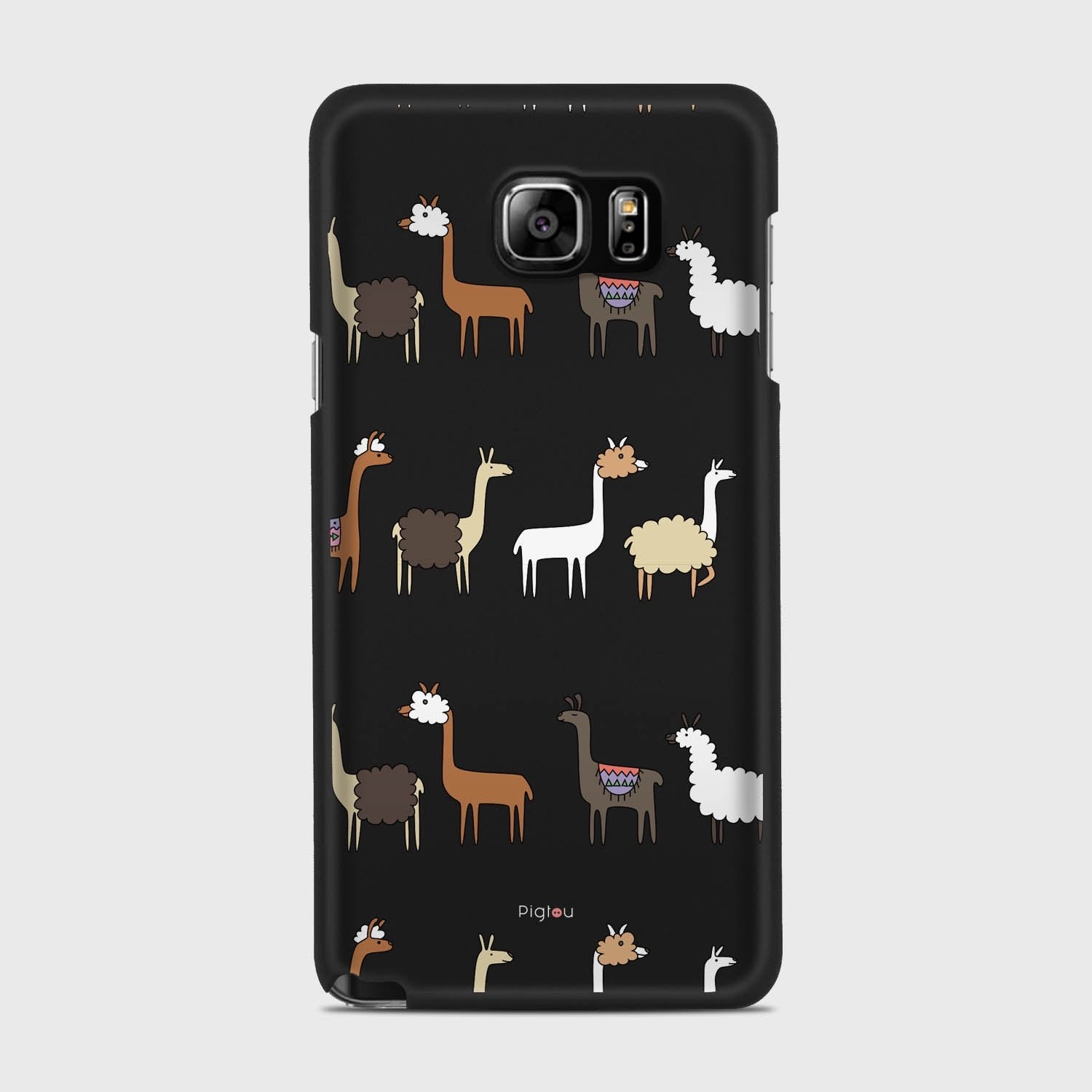 LLAMA FARM Samsung Galaxy Note 5 case - thin fit matte black (D95)