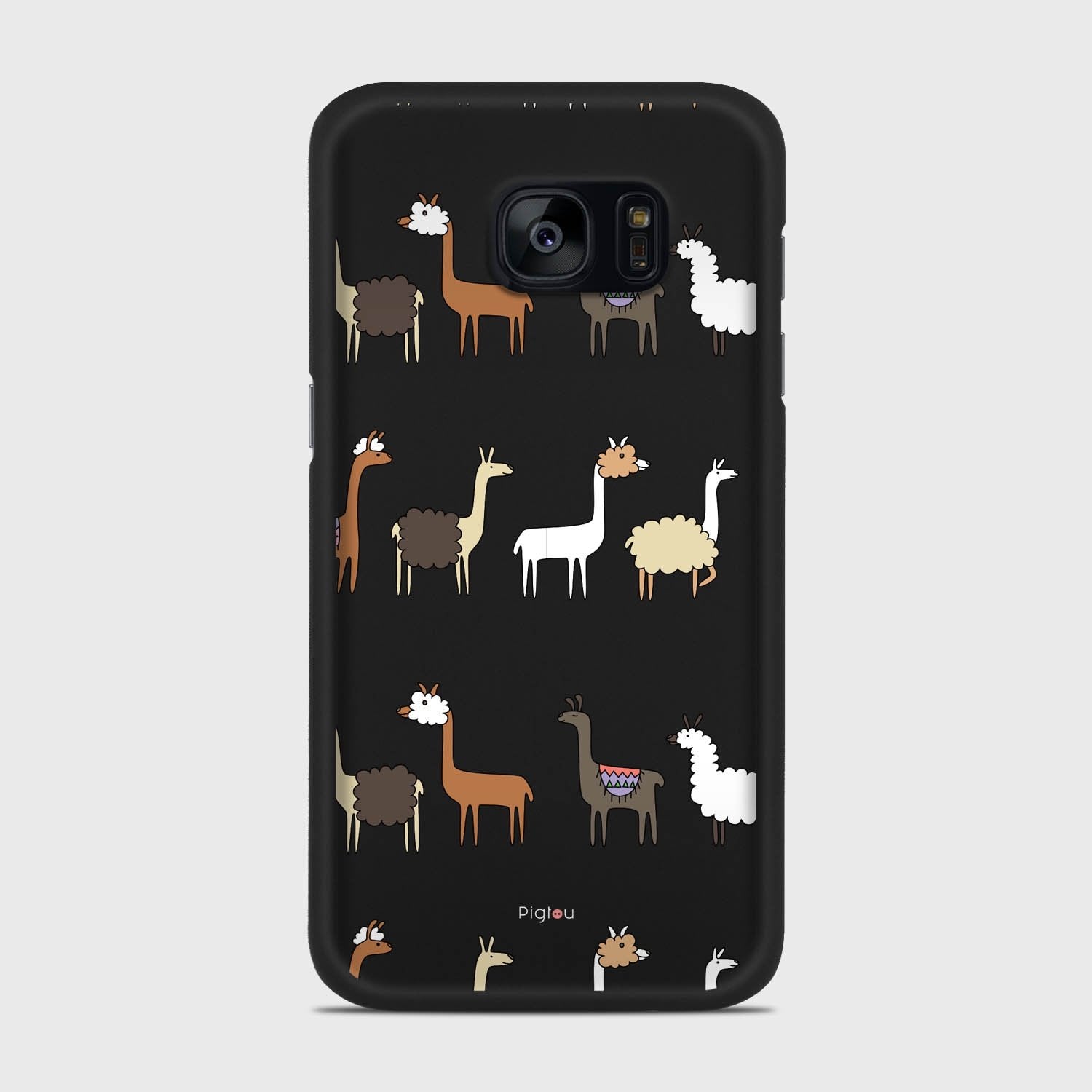 LLAMA FARM Samsung Galaxy S7 Edge case - thin fit matte black (D95)
