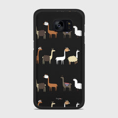 LLAMA FARM Samsung Galaxy S7 Edge case - thin fit matte black (D95)