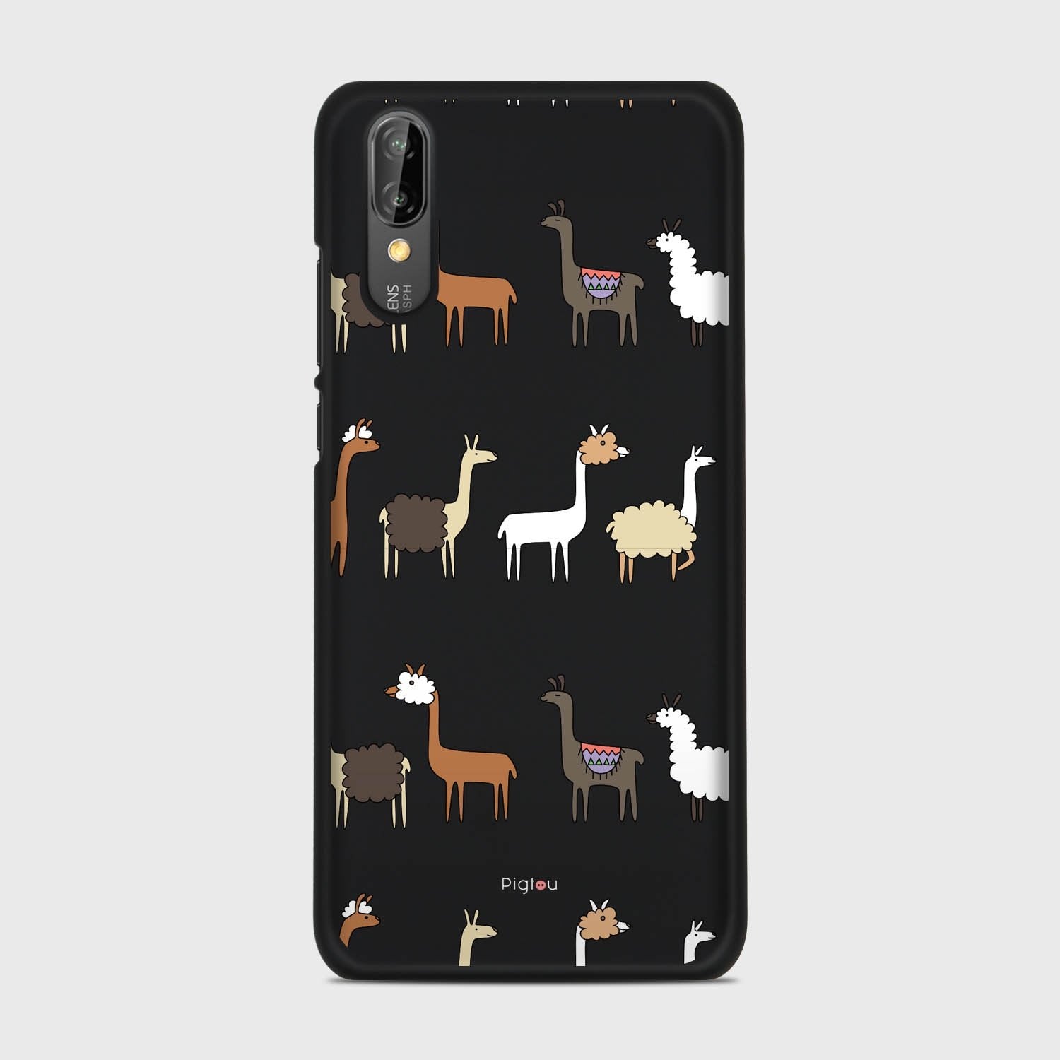 LLAMA FARM Huawei P20 case - thin fit matte black (D95)