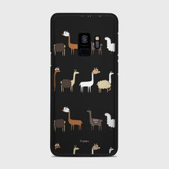 LLAMA FARM Samsung Galaxy S9 case - thin fit matte black (D95)