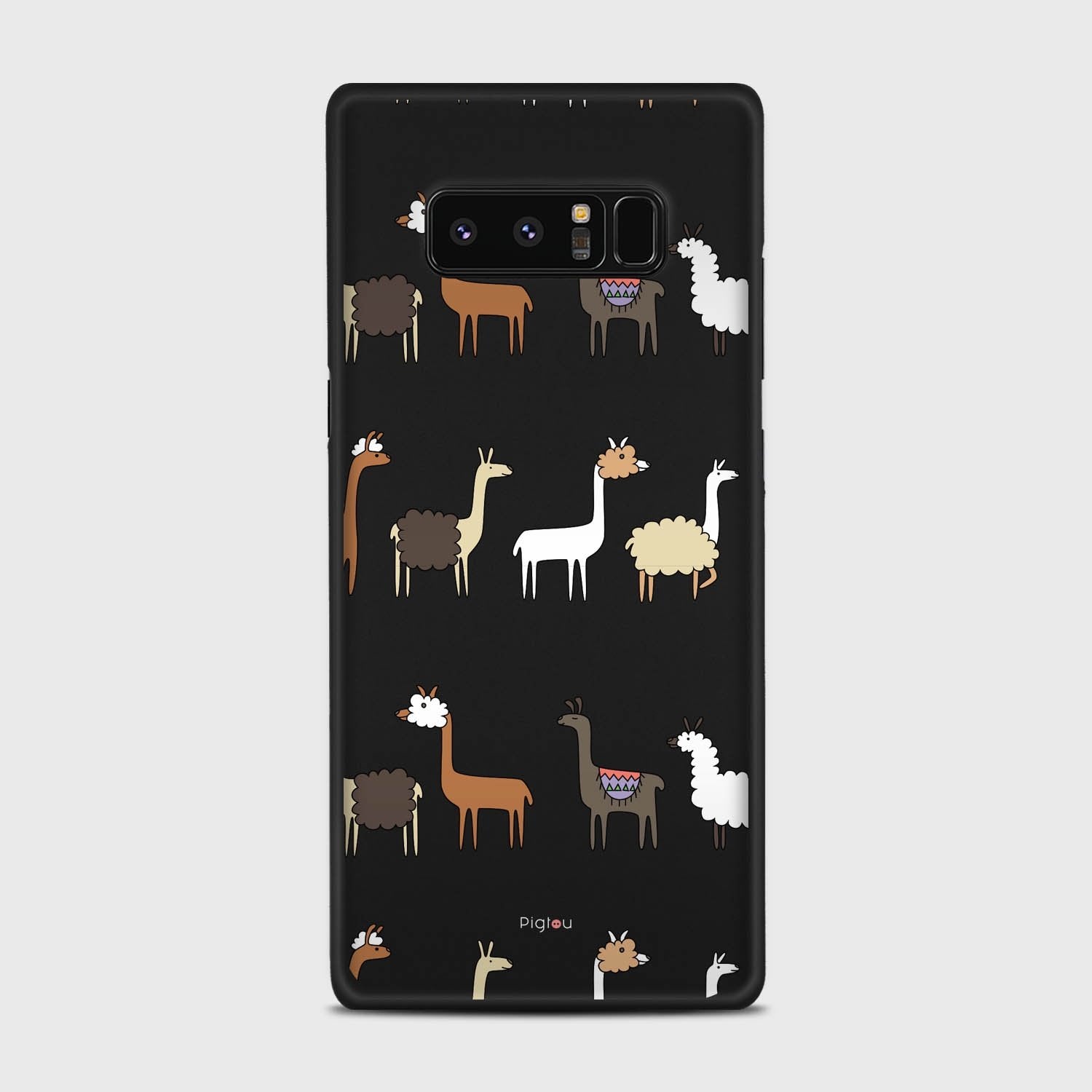 LLAMA FARM Samsung Galaxy Note 8 case - thin fit matte black (D95)