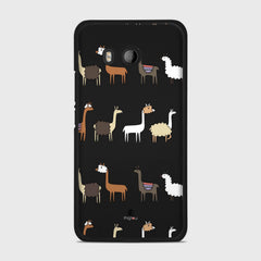 LLAMA FARM HTC U11 case - thin fit matte black (D95)